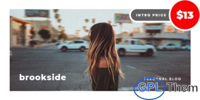 Brookside – Personal WordPress Blog Theme Brookside is a modern, next-generation WordPress theme designed for personal bloggers who want to create an immersive and engaging reading experience. Its clean, polished layouts make it perfect for any type of blog, from lifestyle and travel to tech or fashion.