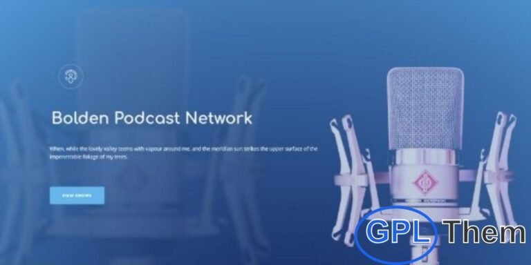 Bolden – Podcasting WordPress Theme Bolden is a premium WordPress theme designed for podcast networks and multi-show podcast platforms. This theme supports multiple audio sources, video integration, flexible layouts, and a featured content slider, making it easy to showcase your episodes.
