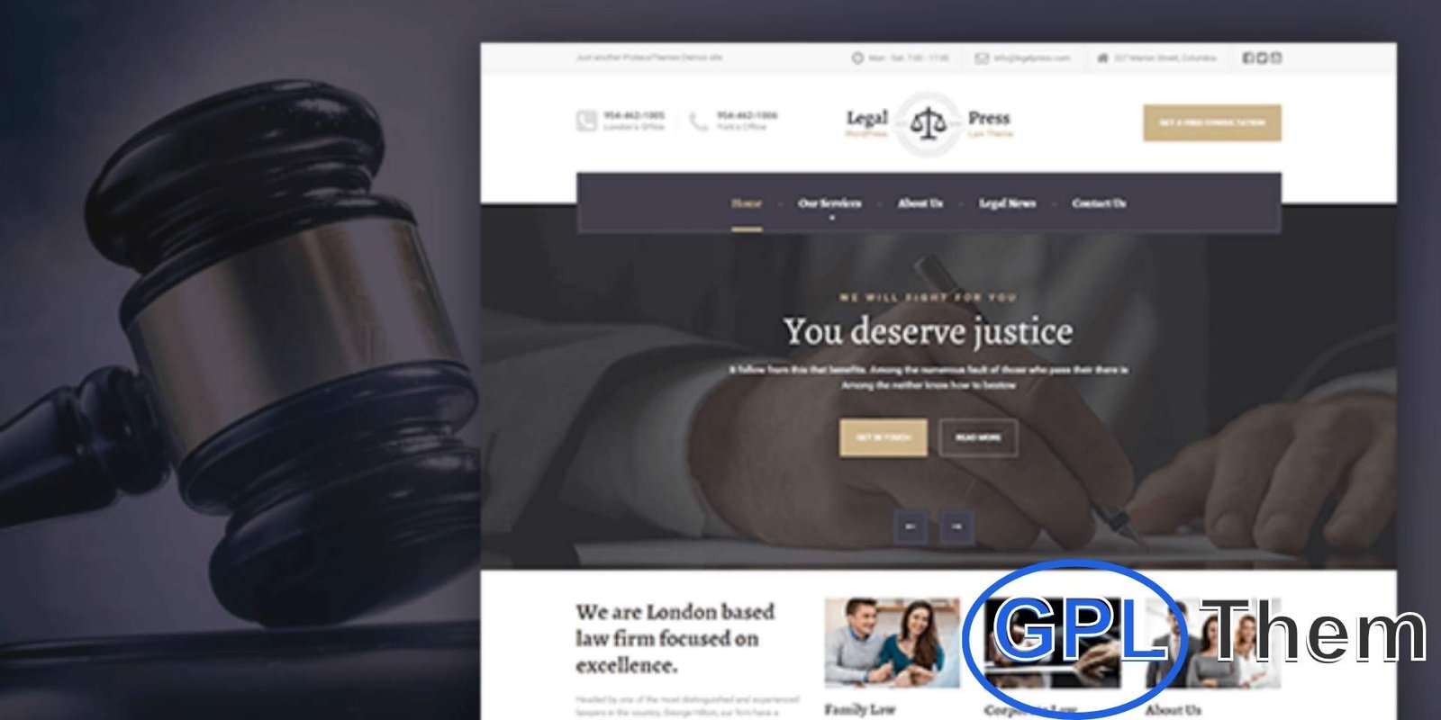 LegalPress – WordPress Theme LegalPress – WordPress Theme for Lawyers & Consultants LegalPress is a professional WordPress theme designed specifically for law firms, consultants, and financial advisors. With a clean, modern design and user-friendly interface, LegalPress provides all the essential features for professional services websites.