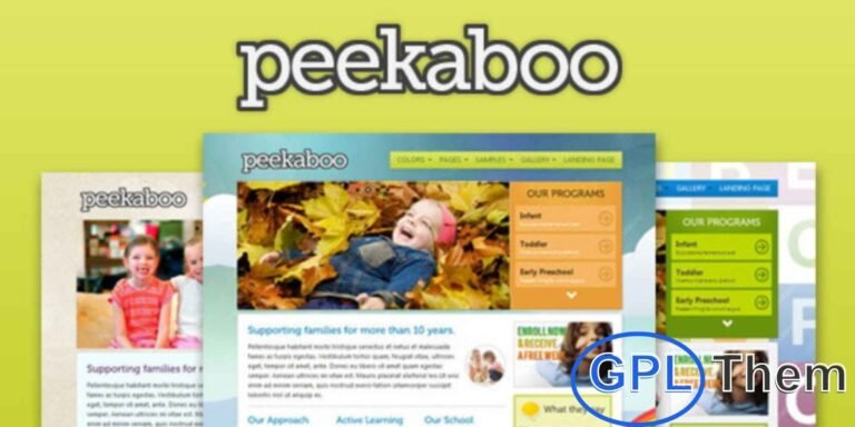 Pekaboo – Children & School WordPress Theme Pekaboo is a fully responsive WordPress theme designed for daycare centers, preschools, and educational websites. Feature-rich yet easy to use, it offers full control and flexibility to create a professional and engaging website.