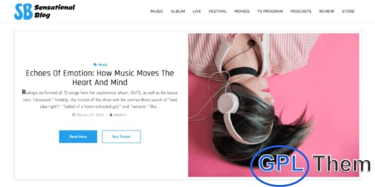 Sensational – Stunning WordPress Theme for Blogs Sensational is a modern and highly customizable WordPress theme designed to elevate your blog and make your website truly stand out.