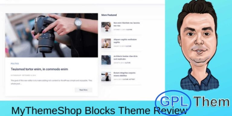 MyThemeShop Blocks – WordPress Theme for Stunning Posts & Pages Blocks by MyThemeShop is a modern WordPress theme designed to help you create visually stunning posts and pages with ease.
