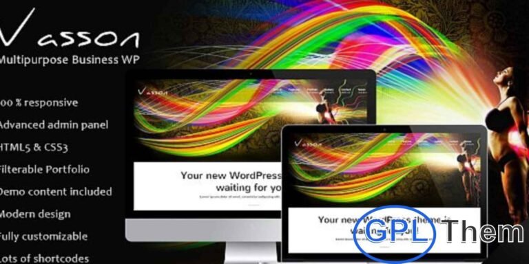 Vasson – Multipurpose WordPress Theme for All Businesses Vasson is a versatile and powerful multipurpose WordPress theme designed for businesses of all types. Easy to set up and use, it comes packed with features to help you create a professional, visually engaging website.