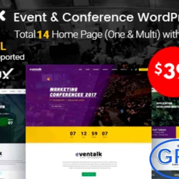 EvnTalk – Event & Conference WordPress Theme EvnTalk is a clean, modern, and fully responsive WordPress theme designed for conferences, events, and seminars.