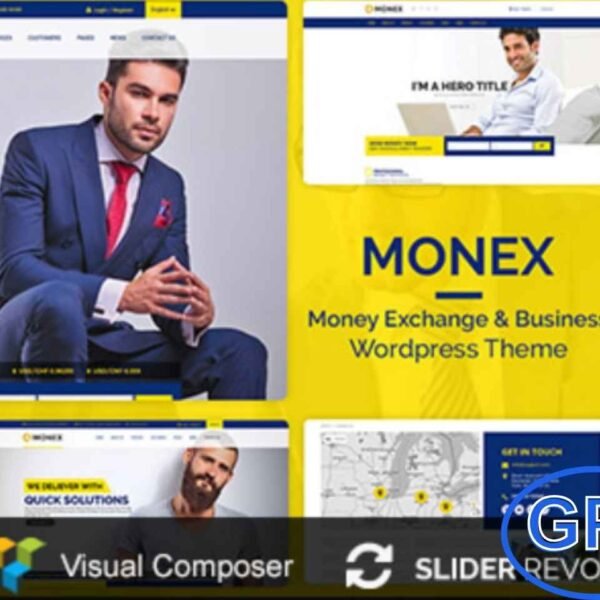 Monex – Money Exchange & Finance WordPress Theme Monex is a clean, modern, and fully responsive WordPress theme designed for money exchange services, financial businesses, and corporate firms.