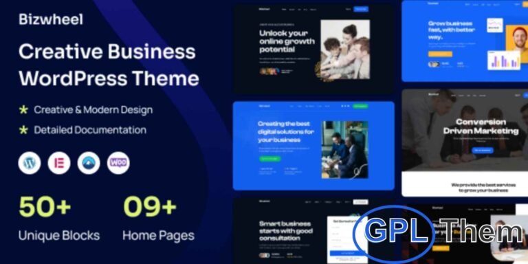 Bizwheel – Creative Business & Consulting WordPress Theme Bizwheel is a modern and professional WordPress theme tailored for businesses, consulting firms, financial advisors, investment companies, and corporate websites.