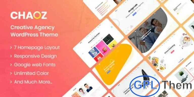 Chaoz – Creative Portfolio WordPress Theme for Agencies & Technology Chaoz is a modern and stylish WordPress theme designed for creative agencies, technology companies, and professional portfolios.