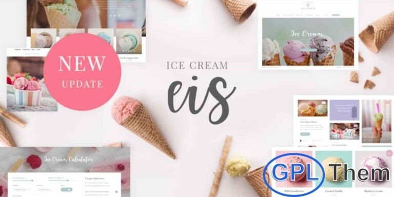Eis – Ice Cream Shop WordPress Theme Eis is a beautifully designed WordPress theme tailored for ice cream shops, frozen yogurt stores, gelato makers, and sorbet producers.