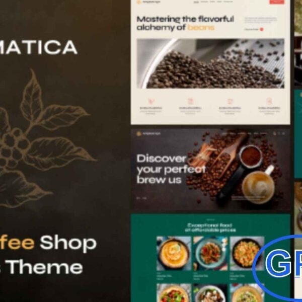 Aromatica – Café & Coffee Shop WordPress Theme Aromatica is a stylish and modern WordPress theme crafted for coffee shops, cafés, restaurants, bakeries, pubs, bistros, and food businesses of all kinds.