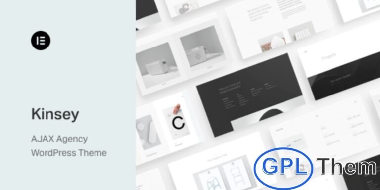 Kinsey – AJAX Agency WordPress Theme Kinsey is a premium WordPress theme built with AJAX technology and powered by the Elementor page builder. Designed for creative agencies, freelancers, designers, and production studios, Kinsey offers a modern layout, smooth transitions, and powerful customization options.