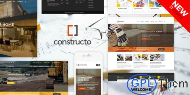 Constructo – Construction WordPress Theme Constructo is a powerful WordPress theme designed for construction companies, contractors, and building services.