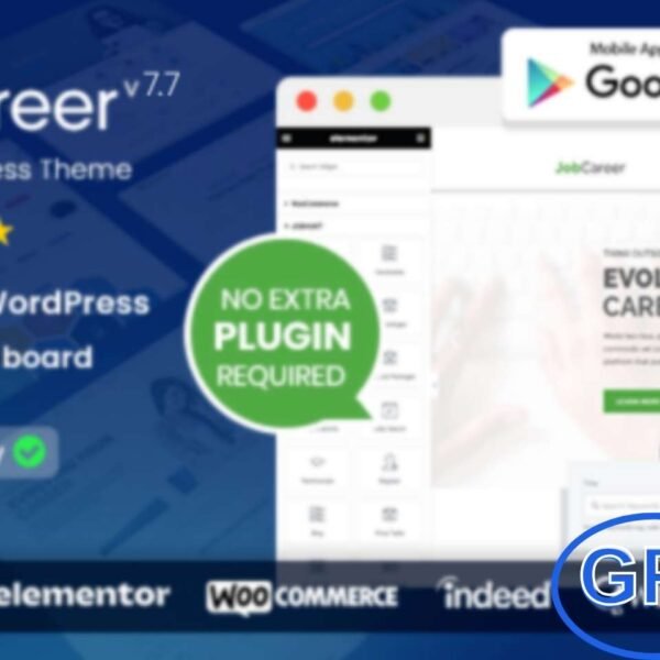JobCareer – Job Board Responsive WordPress Theme JobCareer is a powerful Job Board WordPress theme by Chimp Studio, designed to create professional and easy-to-use job listing websites. Packed with advanced features, it allows recruiters and job seekers to connect seamlessly.