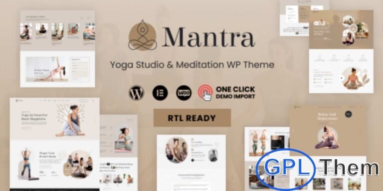 Mantra – Yoga Fitness WordPress Theme Mantra is a beautifully designed Yoga and Fitness WordPress theme tailored for wellness and spiritual lifestyles. Perfect for yoga trainers, meditation centers, fitness studios, asana instructors, gyms, and wellness retreats, this theme helps you build a professional online presence with ease.