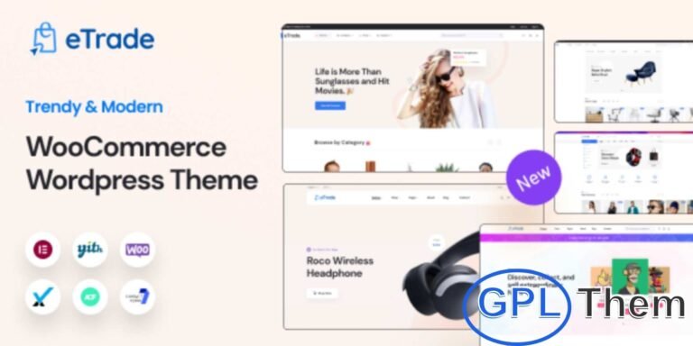 eTrade – Multipurpose WooCommerce WordPress Theme eTrade is a versatile and feature-packed WooCommerce WordPress theme designed for building successful online stores across multiple industries, including fashion, electronics, jewelry, furniture, food, NFTs, and more.