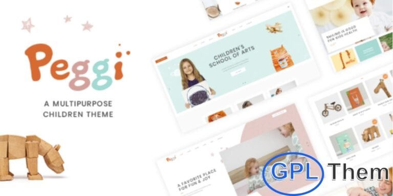 Peggi – Multipurpose Children WordPress Theme Peggi is a vibrant and multipurpose WordPress theme crafted for children-focused websites. Perfect for kids’ blogs, educational platforms, daycare centers, or online stores for children’s products, Peggi combines playful design with powerful functionality.