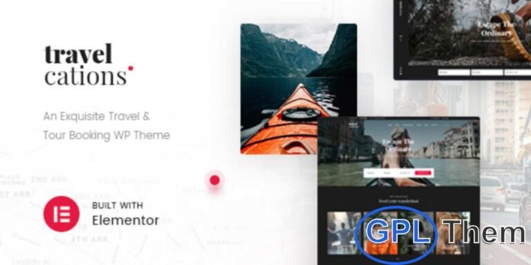 Travelcations – Advanced Tour WordPress Theme for Travel Agencies Travelcations is a powerful and flexible WordPress theme designed specifically for travel agencies, tour operators, and excursion businesses.
