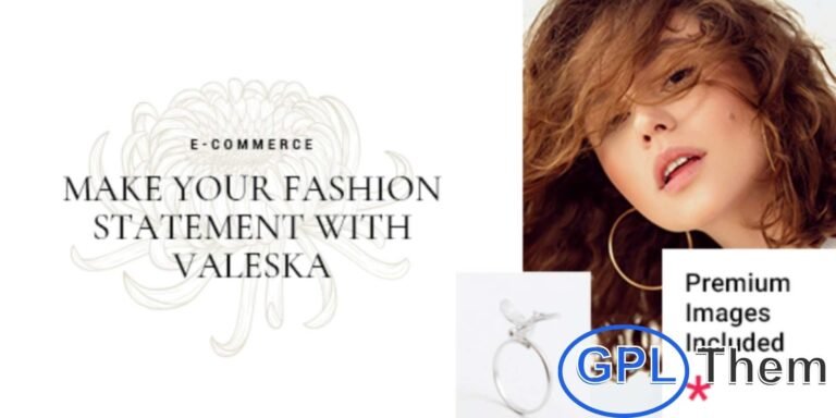 Valeska – Fashion & Luxury eCommerce WordPress Theme Valeska is a modern and stylish WordPress theme designed for fashion brands, clothing stores, luxury retailers, and lifestyle boutiques.