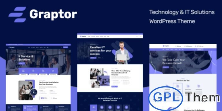 Graptor – Technology & IT Solutions WordPress Theme Graptor is a versatile WordPress theme crafted for technology companies, IT solutions providers, cybersecurity firms, educational platforms, and scientific organizations.