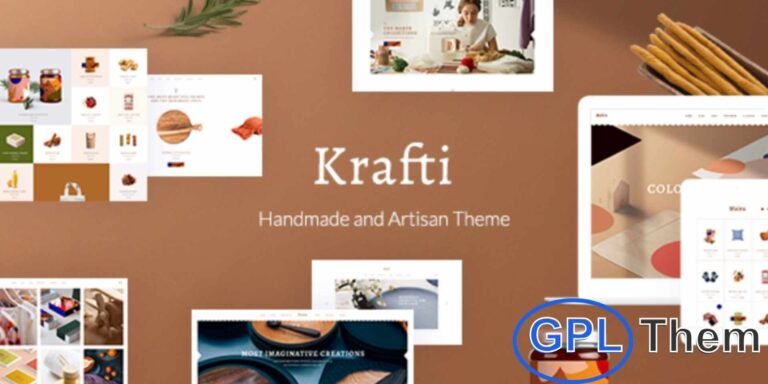 Krafti – Arts & Crafts WordPress Theme Krafti is a beautifully designed WordPress theme perfect for arts, crafts, and handmade shop websites. Ideal for artisans, craft stores, and handmade product businesses, Krafti helps you showcase your creations in a visually stunning way.