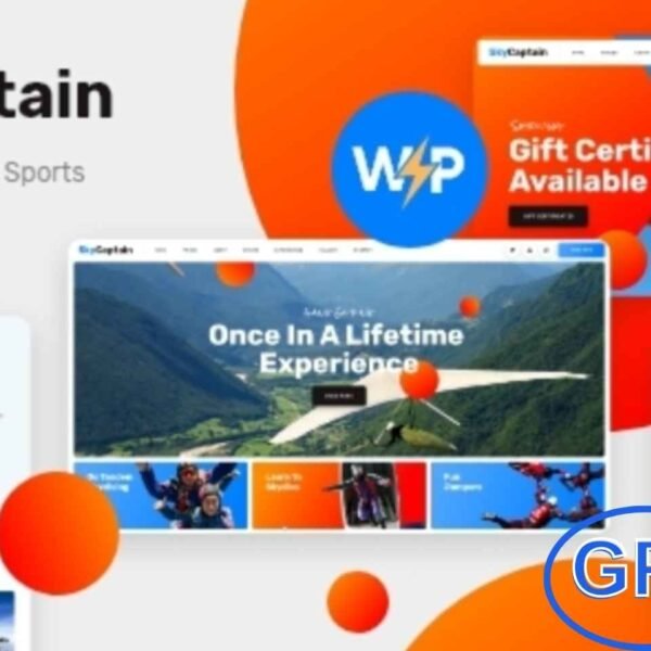 SkyCaptain v1.2 – Skydiving & Extreme Sports WordPress Theme