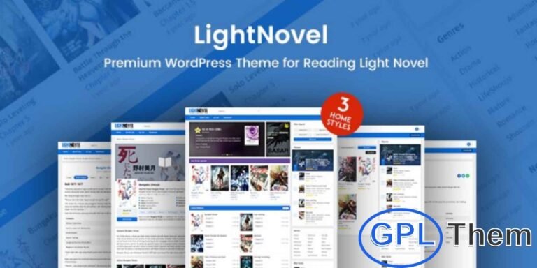 LightNovel – Online Novel Reading WordPress Theme LightNovel is a modern WordPress theme designed for creating online novel reading websites. Perfect for authors, publishers, and book enthusiasts, it offers a clean, user-friendly design optimized for both desktop and mobile devices.