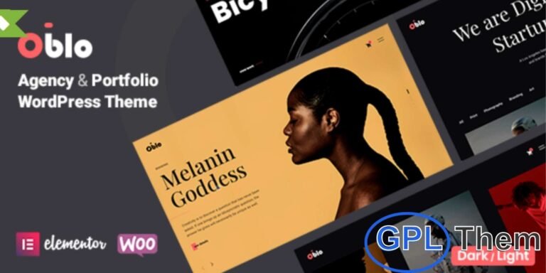 Oblo – Creative Portfolio & Agency WordPress Theme Oblo is a modern, clean, and minimalist WordPress theme designed for creative agencies, portfolios, photographers, artists, and showcase websites. With its sleek and stylish design, Oblo helps your work stand out while offering a professional online presence.