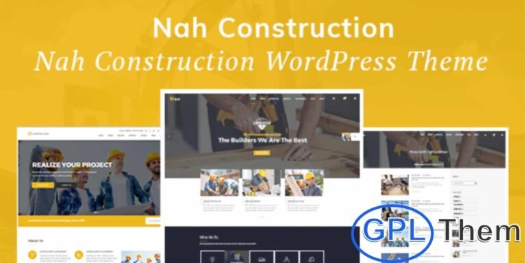 Nah Construction – Building & Construction WordPress Theme Nah Construction is a premium WordPress theme designed specifically for construction companies, engineering firms, and architecture businesses.