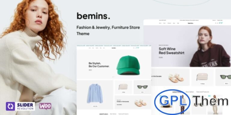 Bemins – Fashion, Jewelry & Furniture WooCommerce WordPress Theme Bemins by WPBingo is a powerful WooCommerce WordPress theme crafted for fashion, jewelry, and furniture stores.