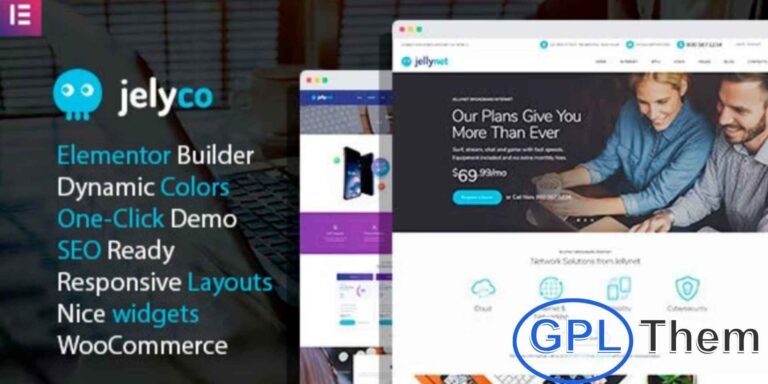 JelyCo – ISP & Telecom WordPress Theme JelyCo is a modern WordPress theme designed to help you showcase your digital business online.
