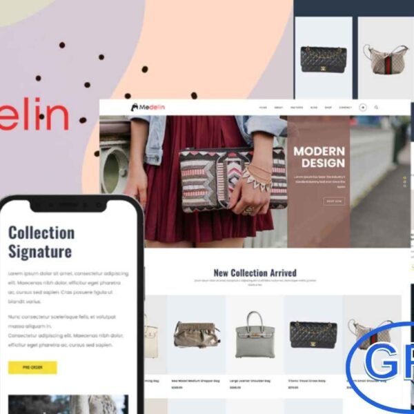 Medelin – Fashion Handbags Store WooCommerce Theme Medelin is a stylish WooCommerce WordPress theme designed for fashion handbag stores, luxury boutiques, and accessories shops.