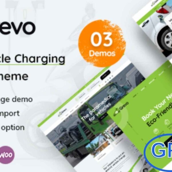 Grevo v1.8 – Electric Vehicle Charging WordPress Theme