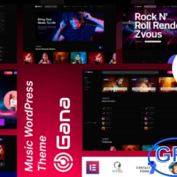 Gana – Music and Event WordPress Theme Gana is a stylish and modern WordPress theme built for music and event websites. Ideal for record labels, artists, music bloggers, festivals, and online music stores, this theme brings flexibility and creativity to your site. It comes with three professionally designed homepage layouts that are fully customizable to fit your brand.