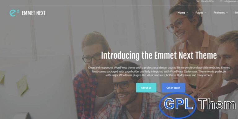 Emmet Next – Modern Business WordPress Theme Emmet Next is a professional WordPress business theme designed for corporate websites, portfolios, and agencies.