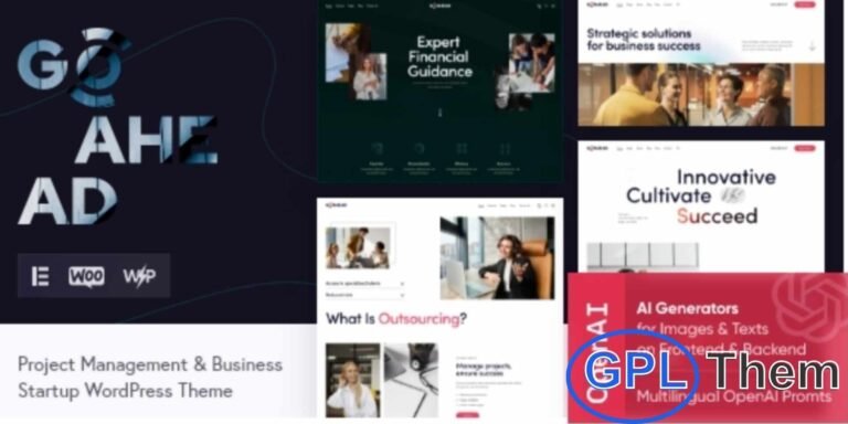 GoAhead – Business Startup & Portfolio WordPress Theme GoAhead is a modern and versatile WordPress theme designed for business startups, agencies, and mobile app websites.