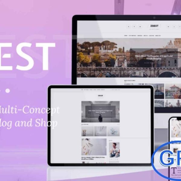 ZBest v1.1 – Multi-Concept WordPress Blog Theme and Shop for Writers and Bloggers WordPress Theme