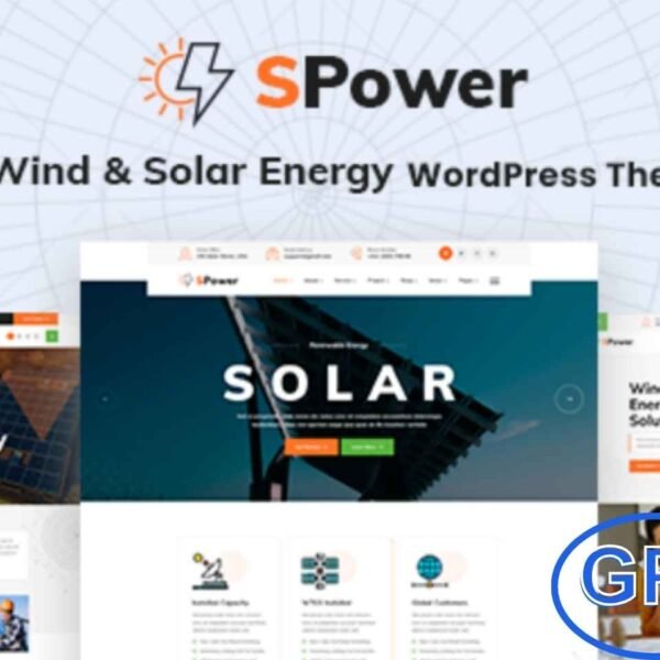 SPower – Wind & Solar Energy WordPress Theme SPower is a modern and professional WordPress theme designed for solar energy companies, wind turbine services, solar panel shops, and renewable energy providers.
