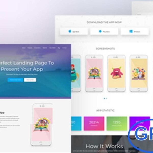 Salmon – One Page App Landing WordPress Theme Salmon is a modern and responsive WordPress theme designed for mobile app landing pages and software showcases.