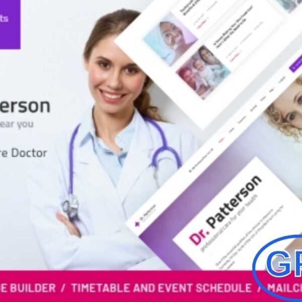 Doctor – Medical & Health WordPress Theme Doctor is a professional WordPress theme designed for medical, healthcare, and hospital websites. It comes with a powerful drag-and-drop page builder and one-click demo import, making website creation quick and hassle-free.