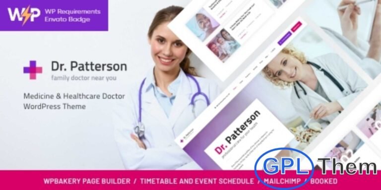 Doctor – Medical & Health WordPress Theme Doctor is a professional WordPress theme designed for medical, healthcare, and hospital websites. It comes with a powerful drag-and-drop page builder and one-click demo import, making website creation quick and hassle-free.