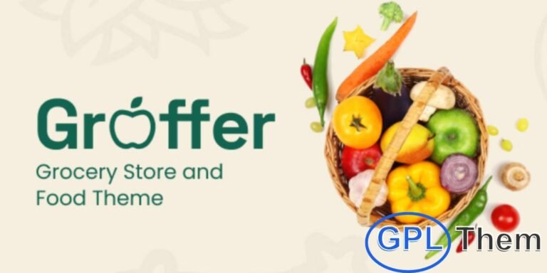 Groffer – Organic Food Store WordPress Theme Groffer is a beautifully designed organic food store WordPress theme crafted for grocery shops, vegetable markets, and online food stores.