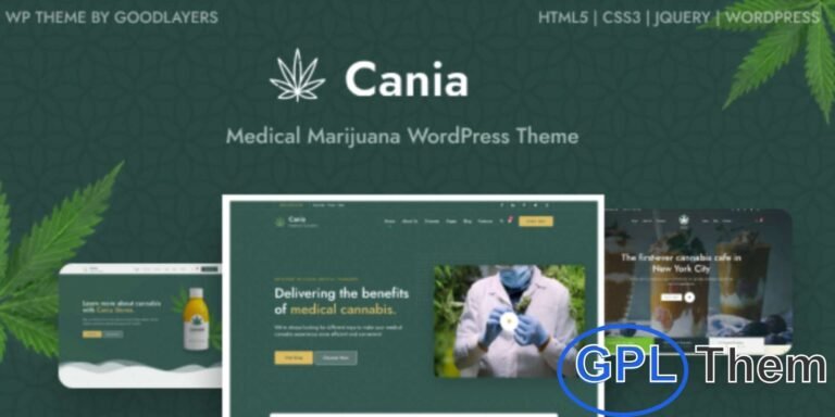 Cania – Marijuana Medical WordPress Theme Cania is a premium medical marijuana WordPress theme crafted for cannabis dispensaries, marijuana shops, and medical cannabis businesses.