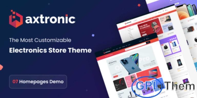 Axtronic – Electronics WooCommerce WordPress Theme Axtronic is a modern and responsive WooCommerce WordPress theme designed for electronics stores and online gadget shops.