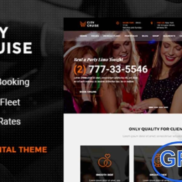 City Cruise – Limousine & Car Rental WordPress Theme City Cruise is a modern and professional WordPress theme designed for limousine services, car rentals, taxi companies, and vehicle hire businesses. Perfect for showcasing your fleet, pricing, and services, the theme provides an elegant platform to attract clients and highlight your offerings.