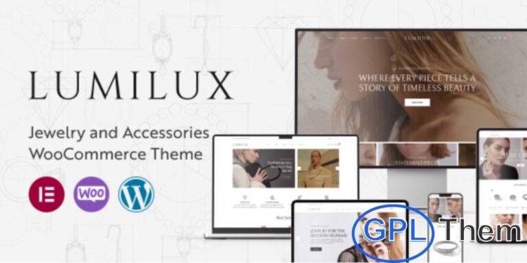 Lumilux – Jewelry & Accessories WooCommerce Theme Lumilux is a stylish WooCommerce WordPress theme crafted for jewelry and accessories stores. Its elegant design, customizable layouts, and stunning product display options make it perfect for showcasing luxury collections online.
