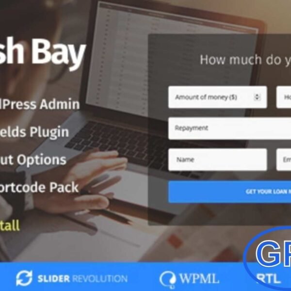 Cash Bay – Banking, Loan & Payday WordPress Theme Cash Bay is a premium WordPress theme designed for banks, loan companies, payday lenders, credit services, and financial advisors.