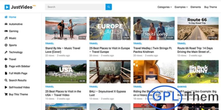 WP Enjoy – JustVideo Pro WordPress Video Theme JustVideo Pro is a fully responsive and mobile-friendly WordPress theme designed for video sharing websites.