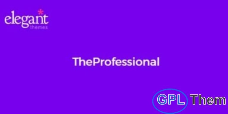 Elegant Themes TheProfessional – Modern Business WordPress Theme The TheProfessional WordPress Theme by Elegant Themes is a sleek and professional theme designed for businesses, agencies, and corporate websites.