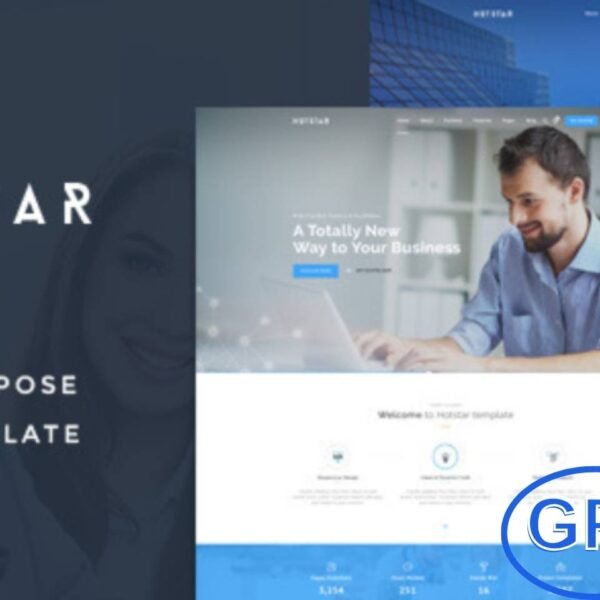 HotStar – Multi-Purpose Business WordPress Theme HotStar is a modern and creative multi-purpose WordPress theme designed for businesses of all kinds. Built with a clean flat style, it offers 15 unique page variations, making it suitable for corporate websites, startups, agencies, portfolios, and personal projects.