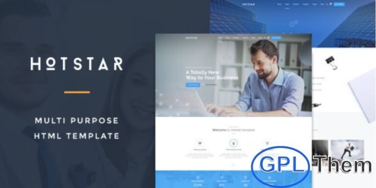 HotStar – Multi-Purpose Business WordPress Theme HotStar is a modern and creative multi-purpose WordPress theme designed for businesses of all kinds. Built with a clean flat style, it offers 15 unique page variations, making it suitable for corporate websites, startups, agencies, portfolios, and personal projects.
