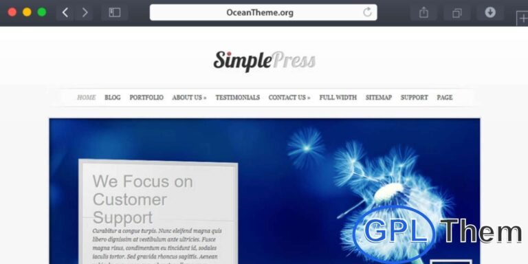 Elegant Themes SimplePress – Clean Business WordPress Theme The SimplePress WordPress Theme by Elegant Themes is a sleek and modern page-based theme perfect for businesses, agencies, and professionals seeking a clean, polished online presence.